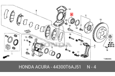 HONDA 44300-T6A-J51