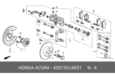 HONDA 43013-S1A-E01