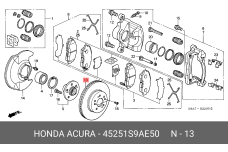 HONDA 45251-S9A-E50