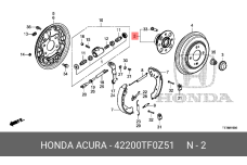 HONDA 42200-TF0-Z51
