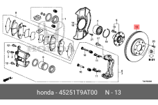 HONDA 45251-T9A-T00