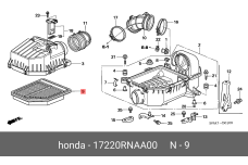HONDA 17220-RNA-A00
