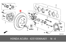 HONDA 42510-SWA-A01