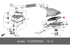 HONDA 17220-P2F-A01