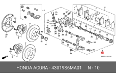 HONDA 43019-S6M-A01