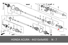 HONDA 44310-S9A-900