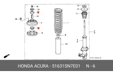 HONDA 51631-SN7-E01