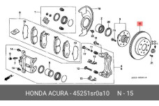 HONDA 45251-SR0-A10