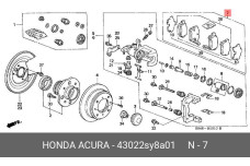 HONDA 43022-SY8-A01