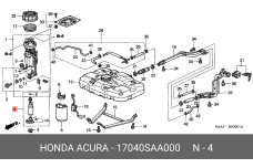 HONDA 17040-SAA-000