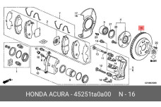HONDA 45251-TA0-A00