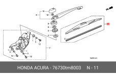 HONDA 76730-TM8-003