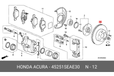 HONDA 45251-SEA-E30