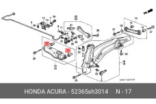 HONDA 52365-SH3-014