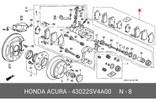 HONDA 43022-SV4-A00