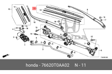 HONDA 76620-T0A-A02