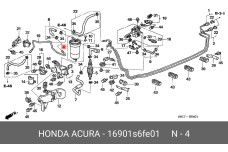 HONDA 16901-S6F-E01