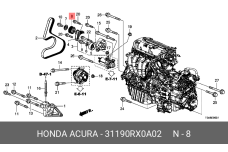 HONDA 31190-RX0-A02