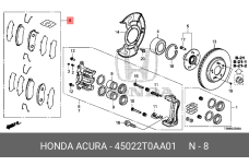 HONDA 45022-T0A-A01