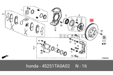 HONDA 45251-TA0-A02