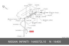NISSAN 16400-72L10