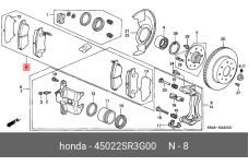 HONDA 45022-SR3-G00