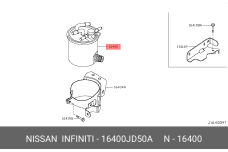 NISSAN 16400-JD50A