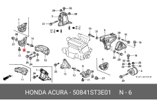 HONDA 50841-ST3-E01