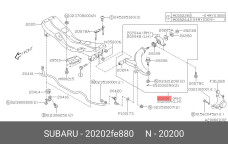 SUBARU 20202-FE880