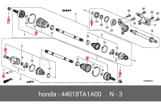 HONDA 44018-TA1-A00