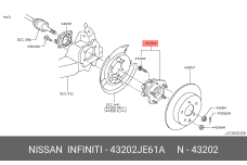 NISSAN 43202-JE61A