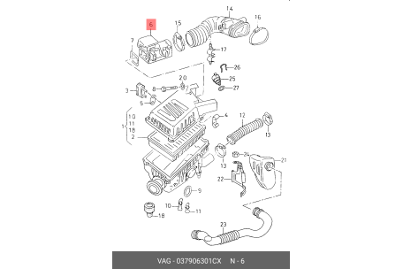 Volkswagen Passat/Variant ( - ) - Воздушный фильтр. - VAG ETKA Online - exhiberexpo.ru