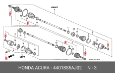 HONDA 44018-S5A-J02