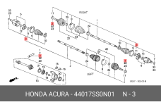 HONDA 44017-SS0-N01
