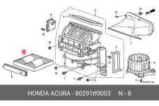 HONDA 80291-TF0-003