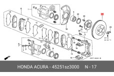 HONDA 45251-SZ3-000