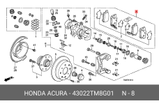 HONDA 43022-TM8-G01