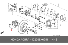 HONDA 42200-SX0-951