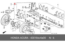 HONDA 43018-SV4-A00