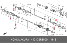 HONDA 44017-SR3-900