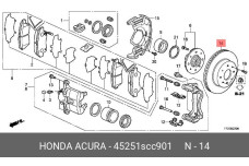 HONDA 45251-SCC-901