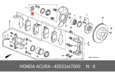 HONDA 45022-ST7-000