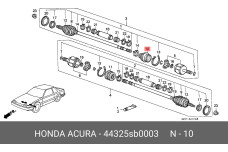 HONDA 44325-SB0-003
