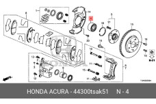 HONDA 44300-TSA-K51