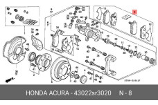 HONDA 43022-SR3-020