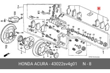HONDA 43022-SV4-G01
