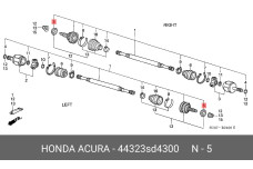 HONDA 44323-SD4-300