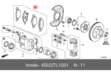 HONDA 45022-TL1-G01