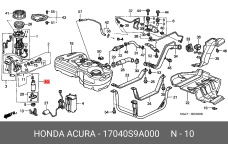 HONDA 17040-S9A-000
