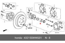 HONDA 43215-SWW-G01
